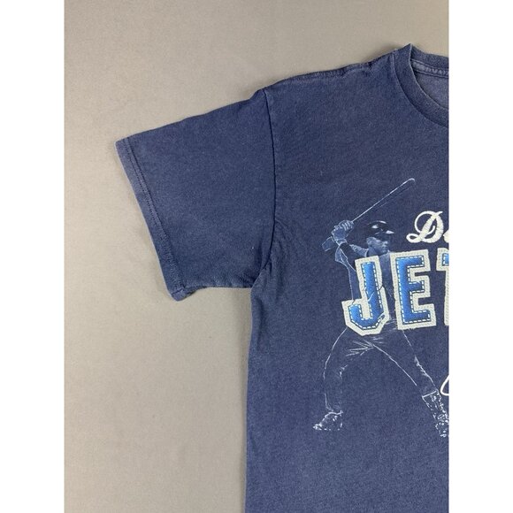 Rare Vintage Y2K Derek Jeter New York Yankees Baseball MLB Art Faded Tee - Picture 4 of 8